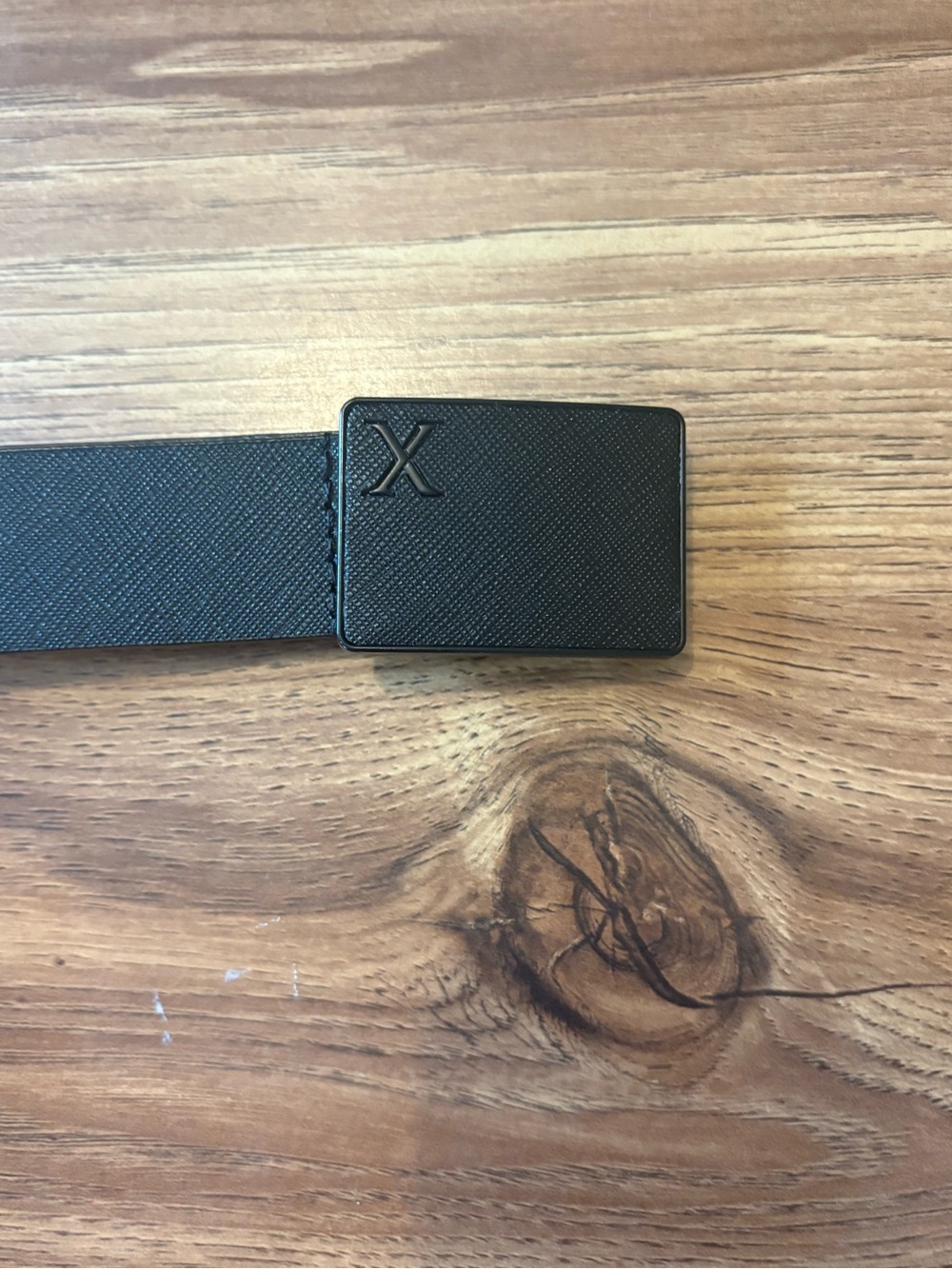 Express Men's Black Textured Belt